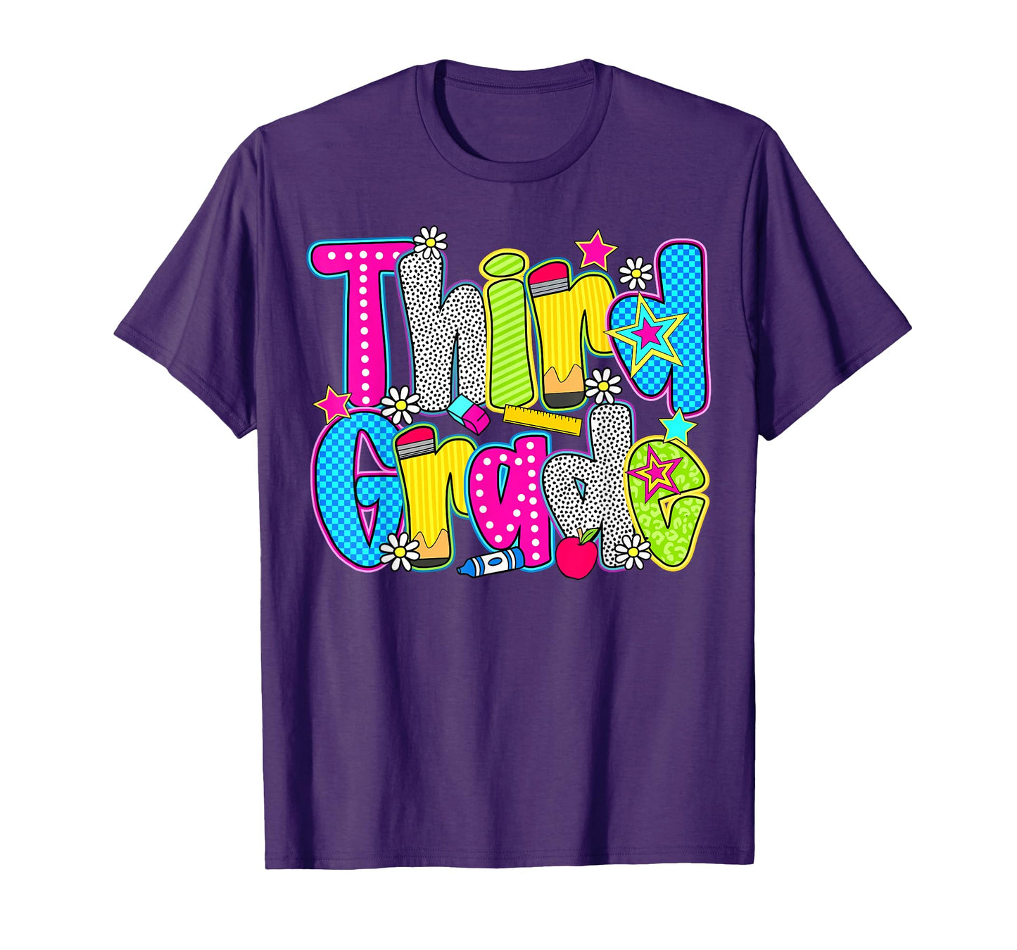 Third Grade Teacher Student Happy First Day Back To School T-Shirt