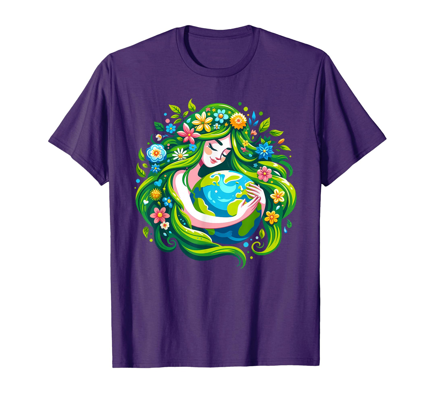 Green Goddess Earth Day Save Our Planet Women Girl Kid T-Shirt