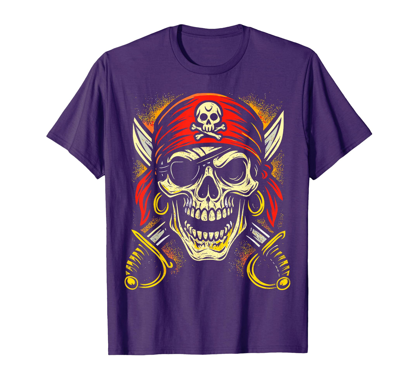 Pirate Skull Crossbones Skeleton Halloween T-Shirt