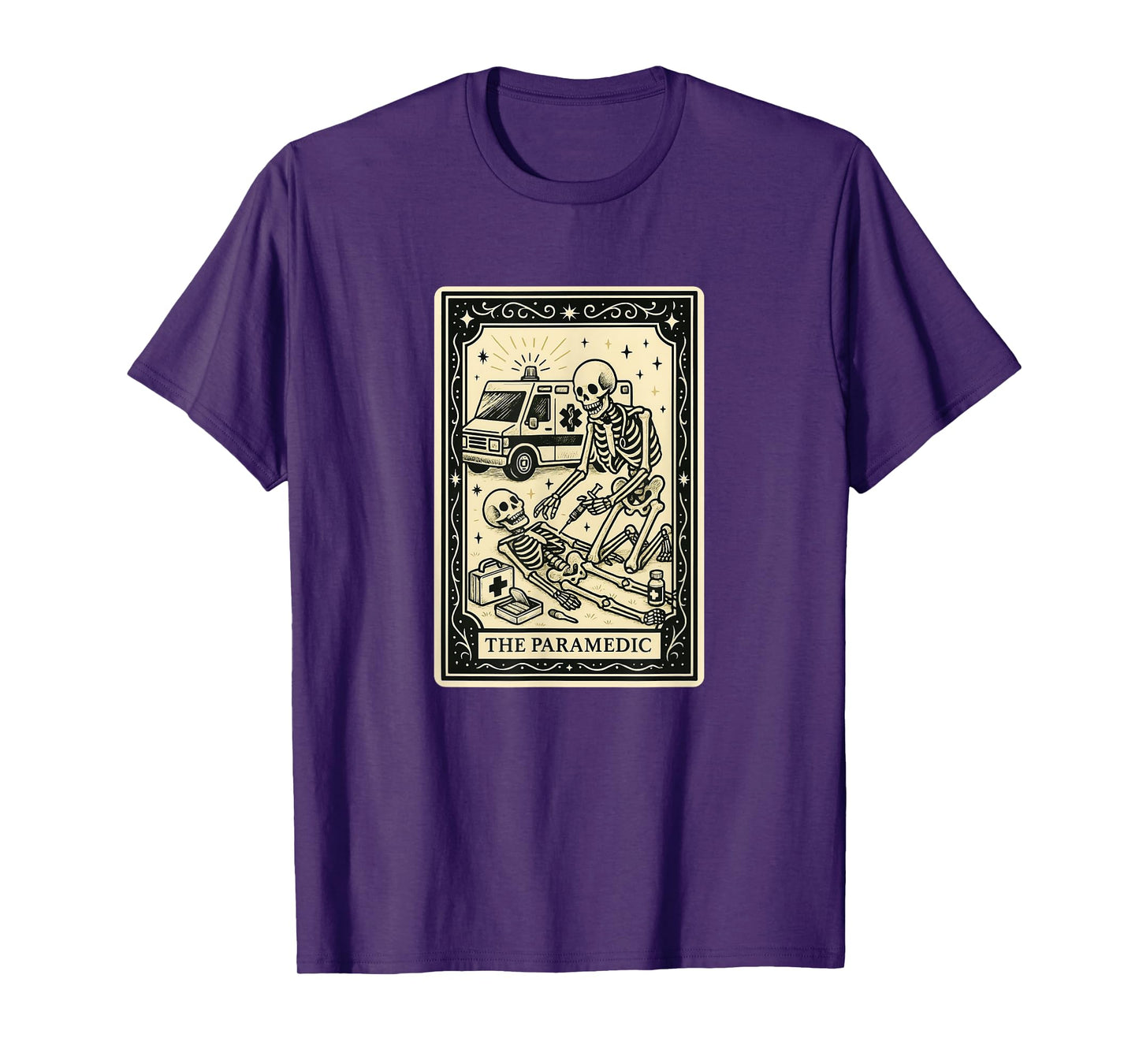 The Paramedic Tarot Card - Halloween Spooky Gothic Medic EMT T-Shirt