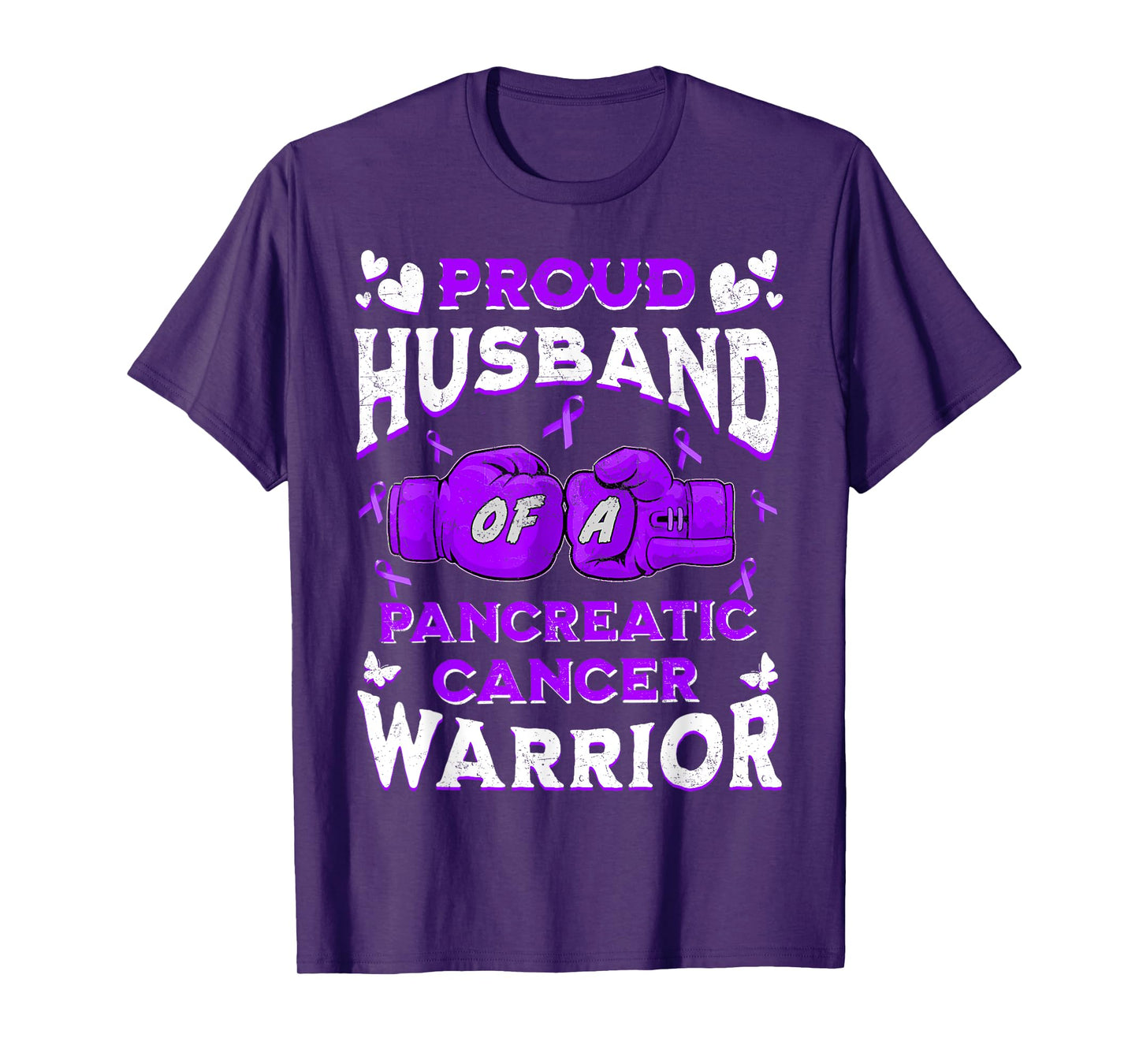 Proud Husband Of A Pancreatic Cancer Warrior Awareness T-Shirt