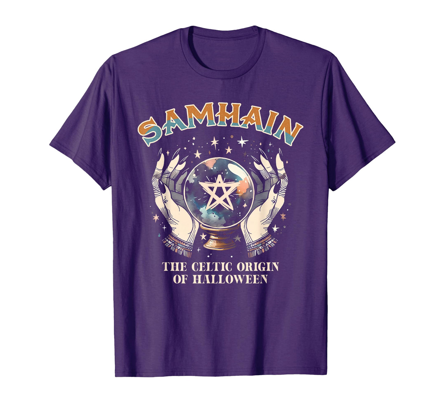 Samhain Wheel Of The Year Pagan Celtic Origin Of Halloween T-Shirt