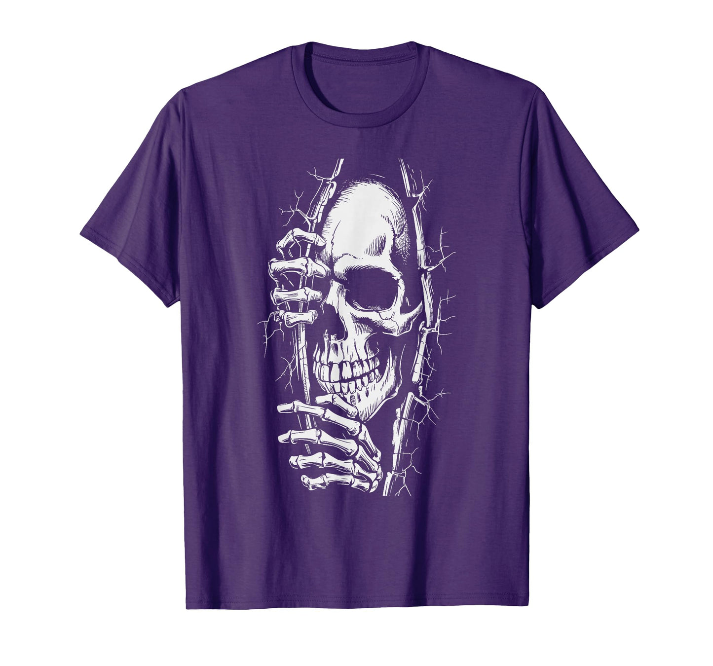 Halloween Skeleton Outfit Women Men Scary Halloween T-Shirt