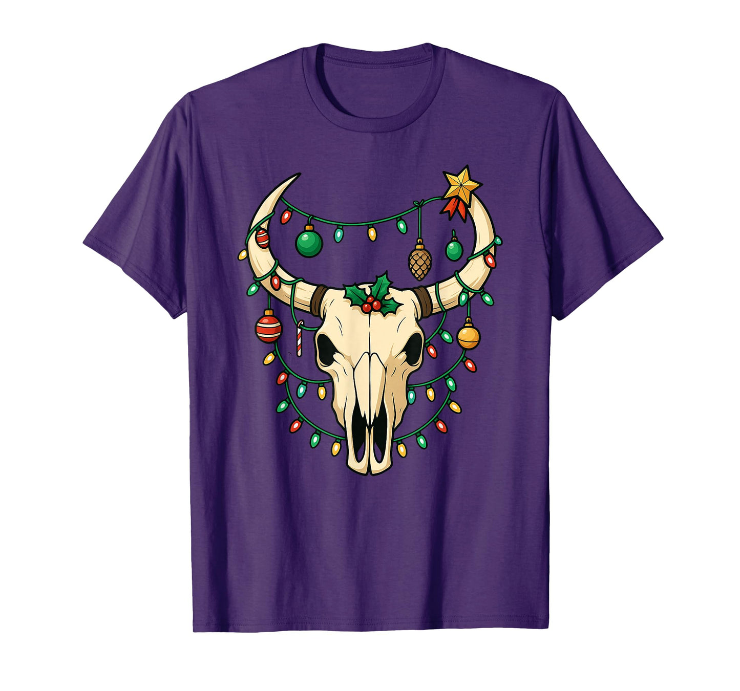 Deer Skeleton Skulls Halloween Christmas Xmas Boys Girls T-Shirt