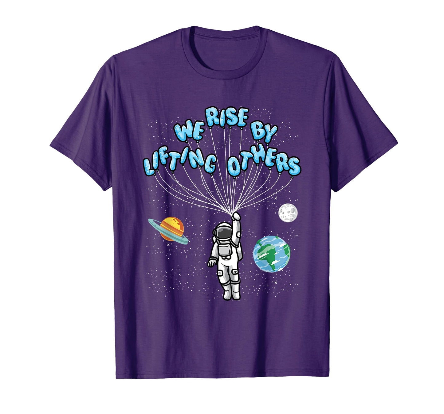 We Rise" Motivational Quote T-Shirt - Classic Fit, Short Sleeve, Adult