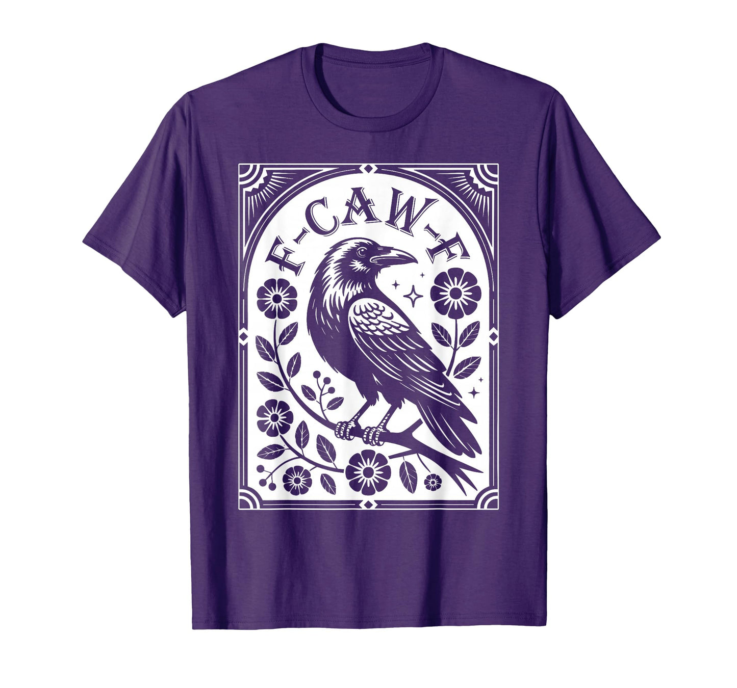 Black Crow, F-Caw-F Funny Black Bird T-Shirt
