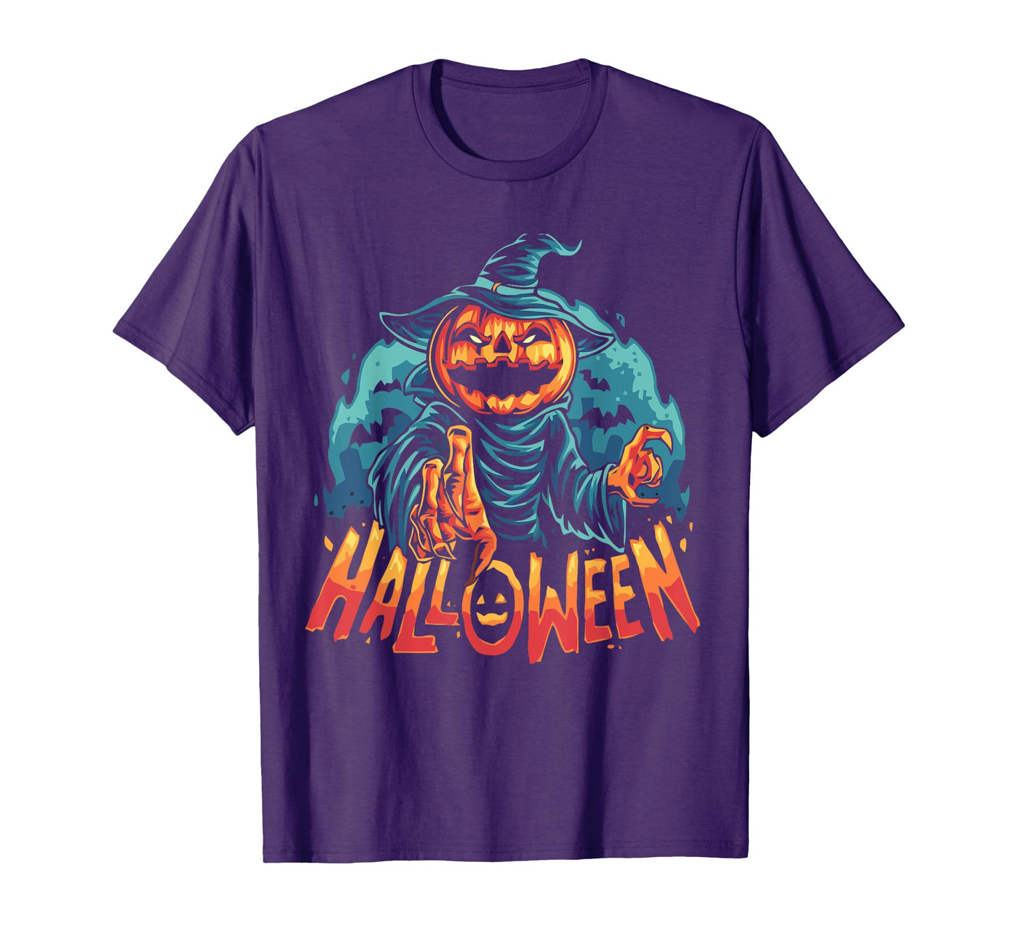 Funny Halloween Pumpkin Costume Spooky Outfit T-Shirt