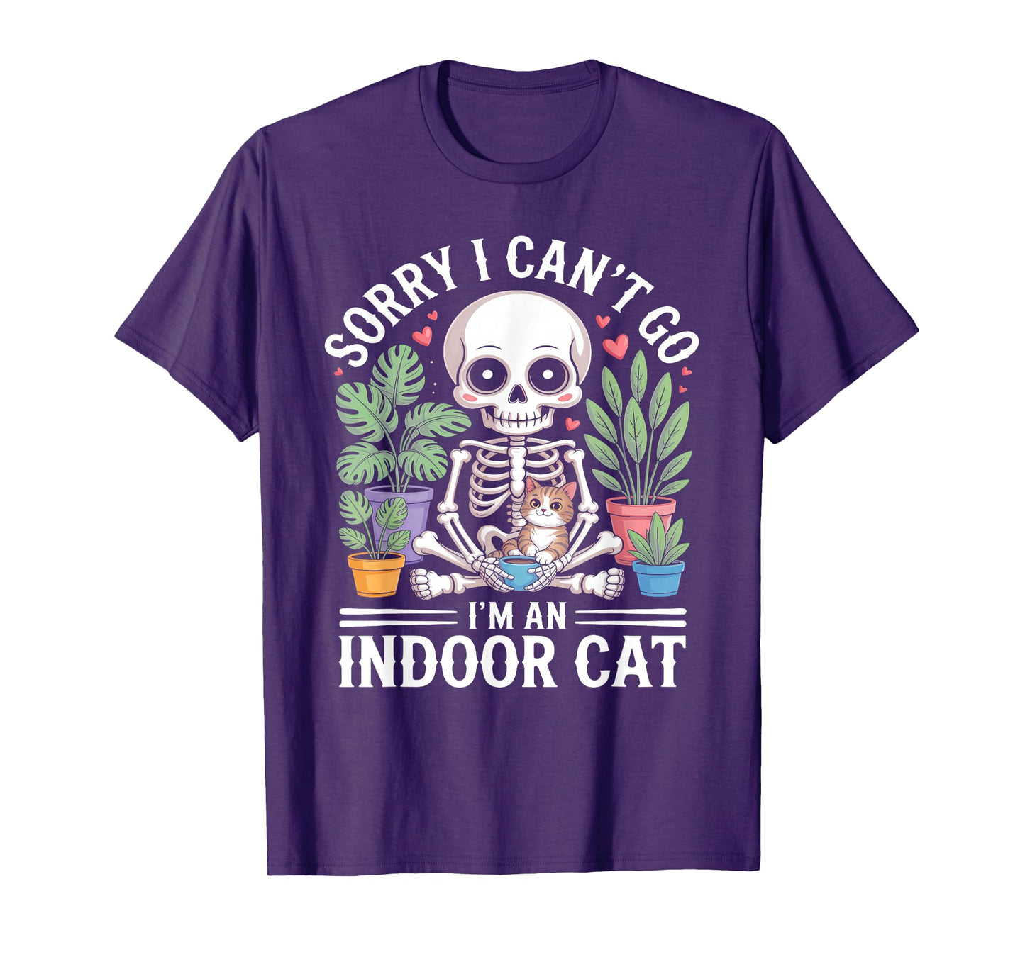 Sorry I Can't I Have Plans with My Indoor Cat Cat Owners T-Shirt