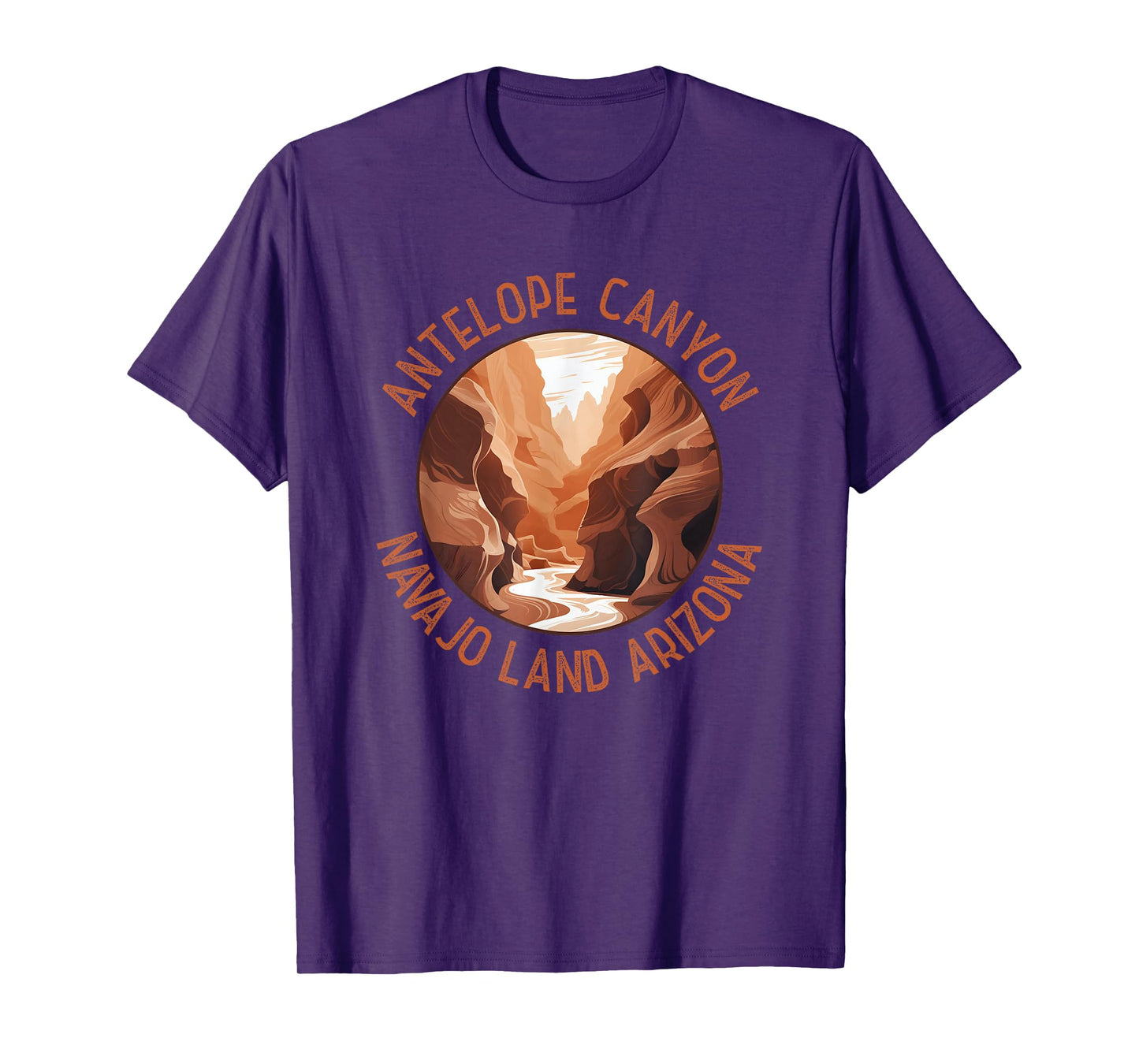 Antelope Canyon Arizona Distressed Circle Vintage T-Shirt