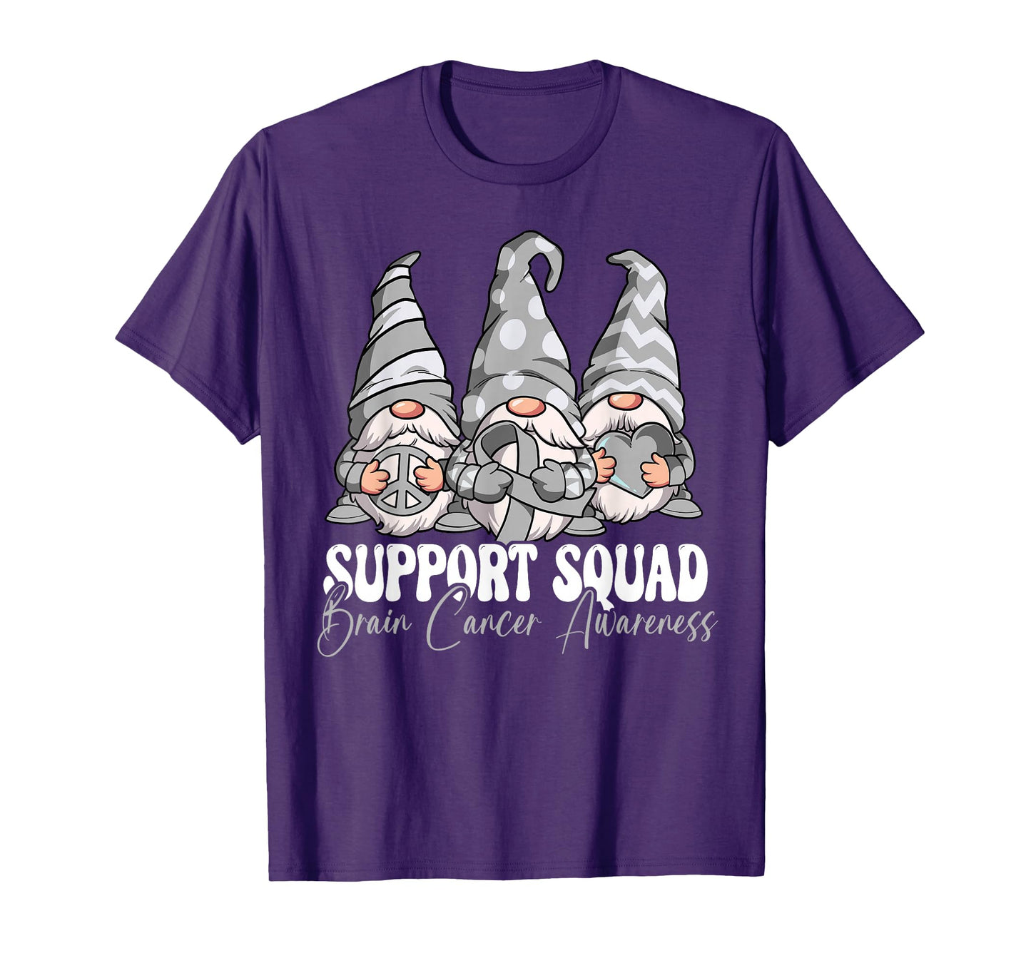 Support Squad Brain Cancer Awareness T-Shirt
