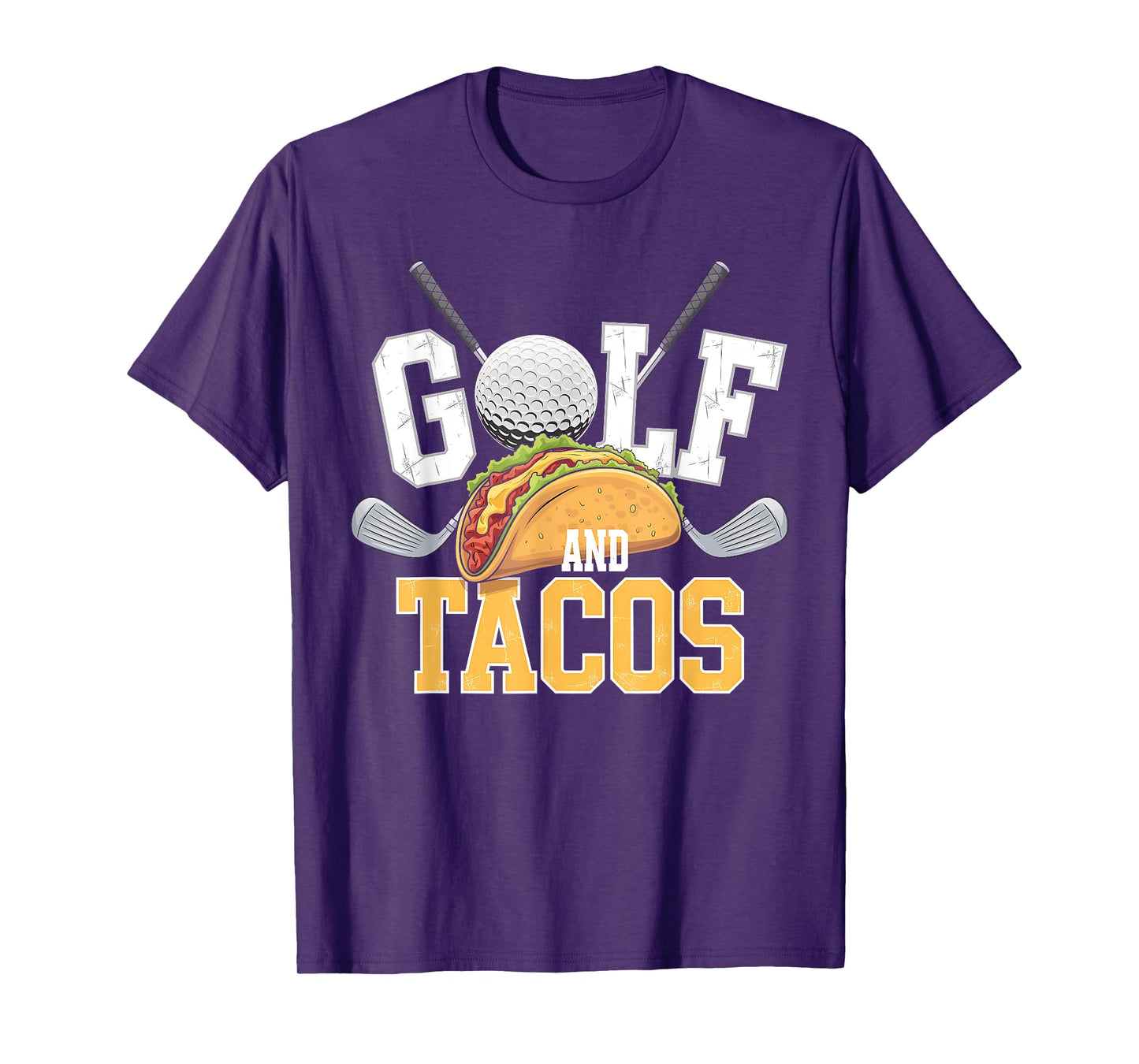 Golf and Tacos Funny Mexican Food Humor Street Taco Lovers T-Shirt