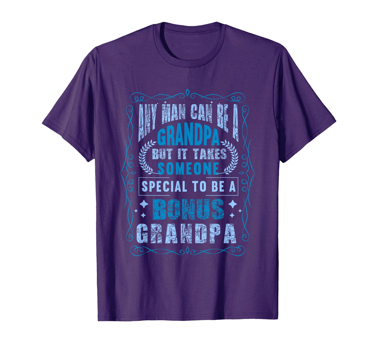 Fathers Day Step Grandpa Bonus Grandpa T-Shirt