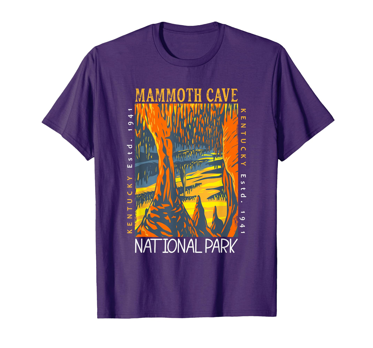 Mammoth Cave National Park Kentucky Distressed Vintage T-Shirt