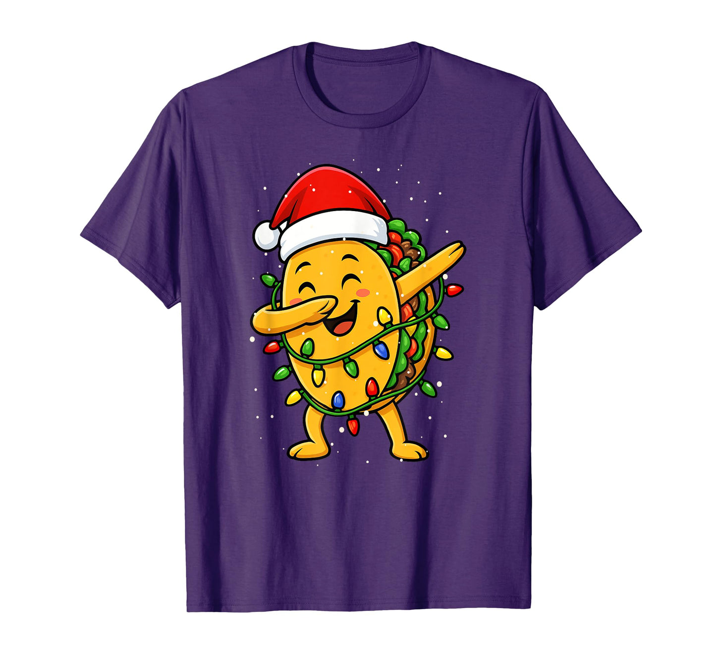 Funny Tacos Dabbing Christmas Cinco De Mayo Xmas Holidays T-Shirt