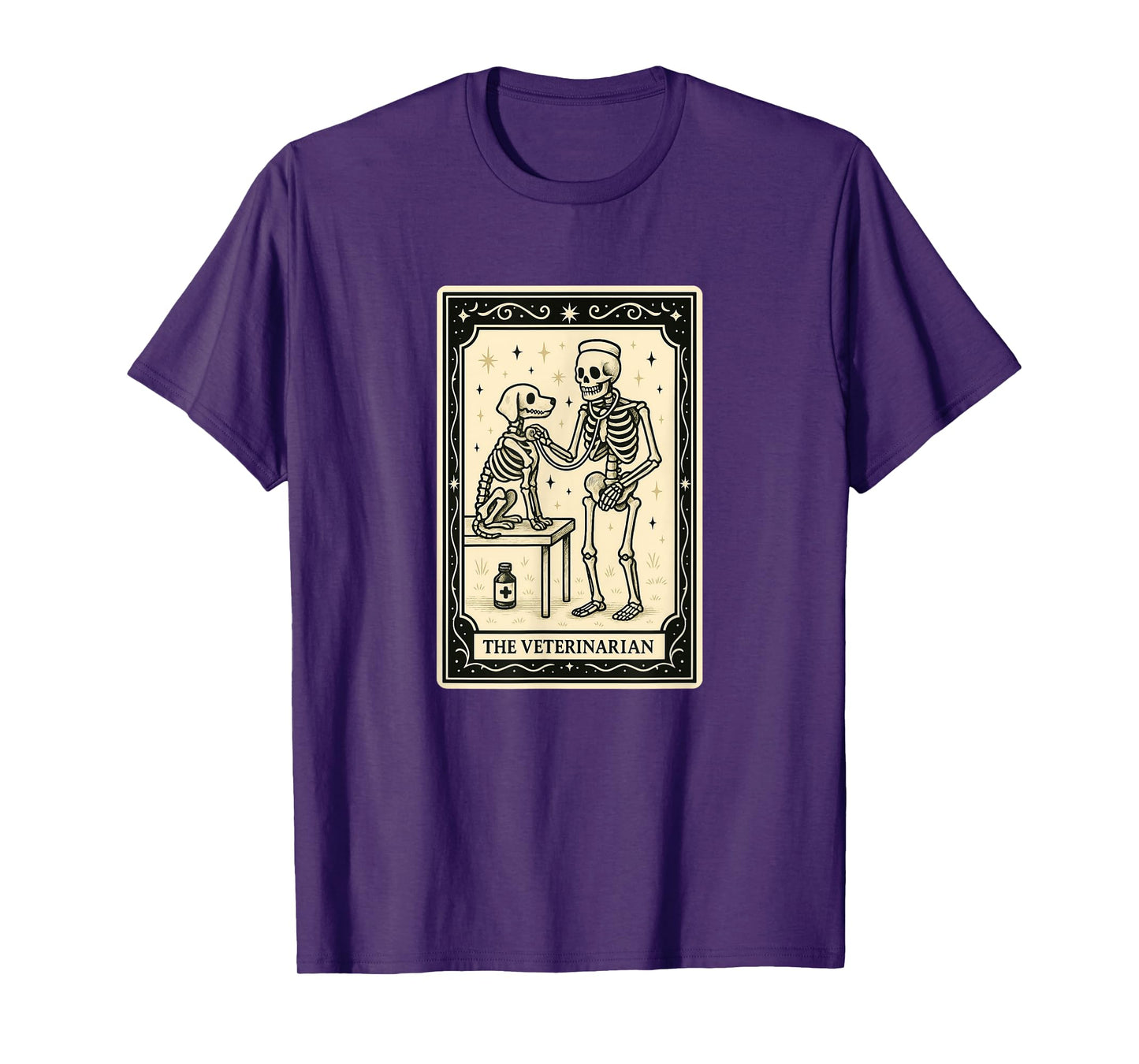 Veterinarian Tarot Card - Halloween Spooky Gothic Witchy Vet T-Shirt