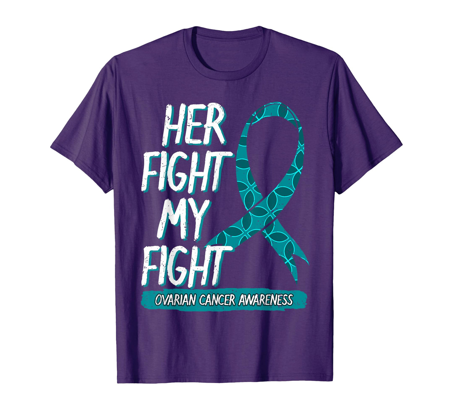 Ovarian Cancer Awareness Carcinoma Teal Ribbon Gynecology T-Shirt