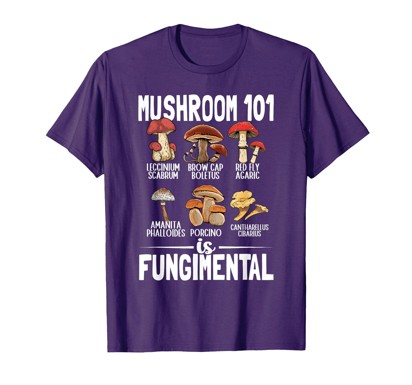 Funny Mushroom 101 is Fungimental Mycologist Mushrooms T-Shirt