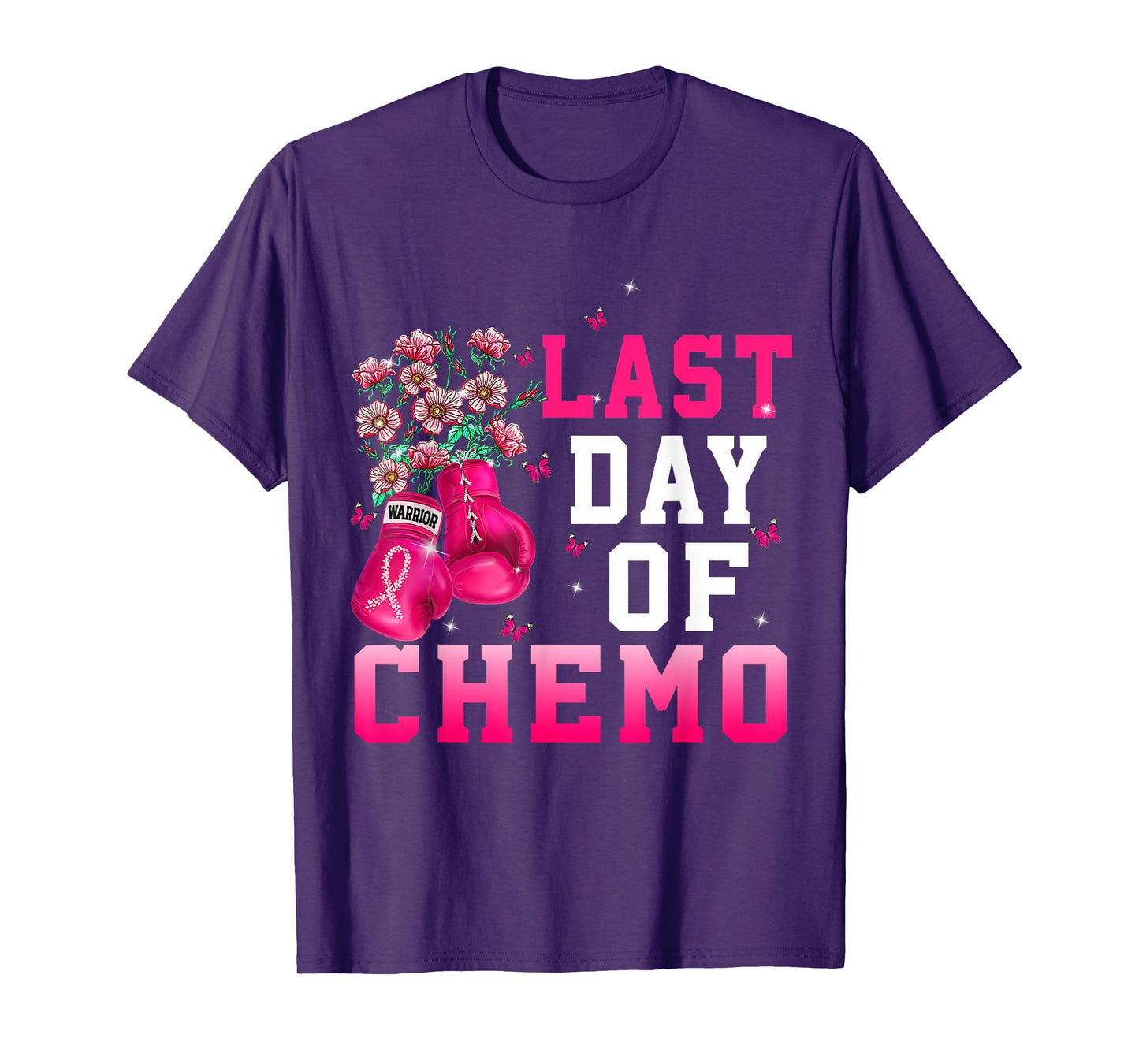 Breast Cancer Awareness Last Day Of Chemo Warrior T-Shirt