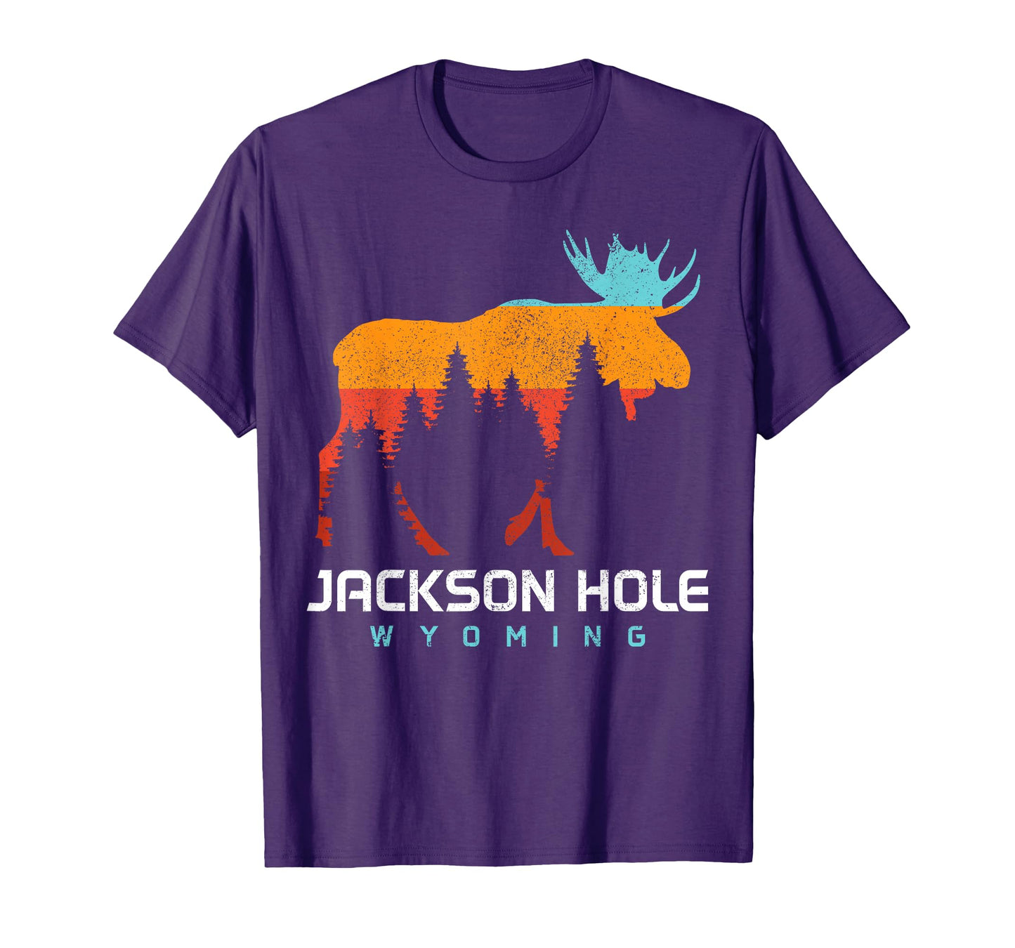 Jackson Hole Wyoming Vintage Moose Souvenir Pride Vintage T-Shirt