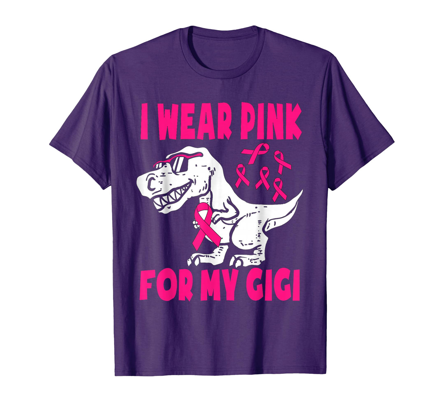 Wear Pink For My, Gigi, Breast Cancer Awareness Grandma T-Shirt