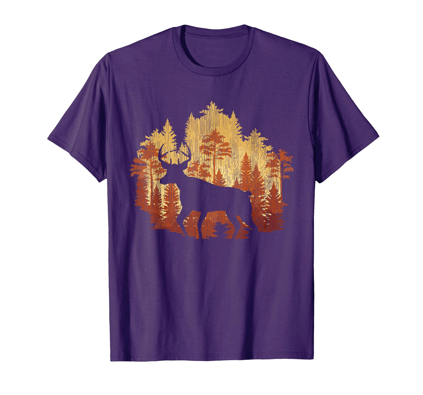 Nature Trees Wildlife Forest Animal Lover Outdoor Deer T-Shirt