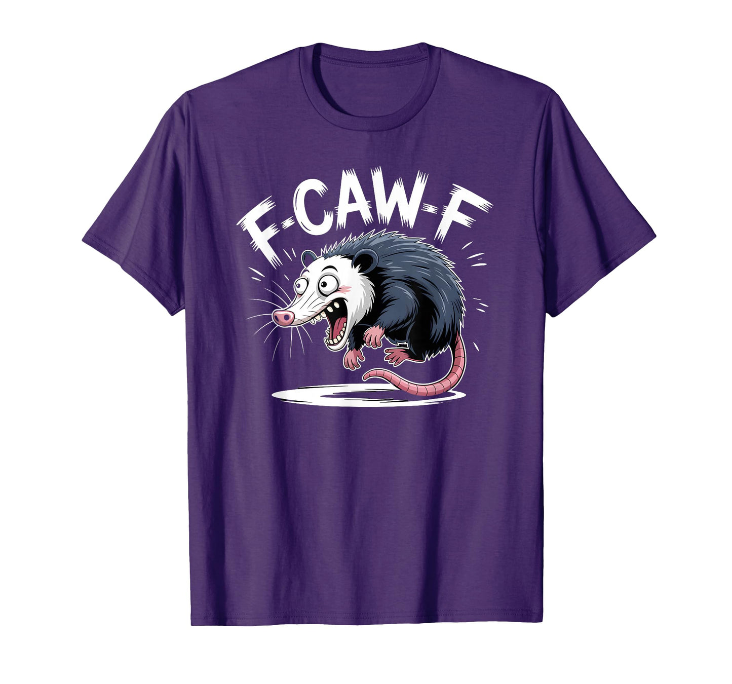 F-Caw-F Witty Screaming Opossum Meme T-Shirt