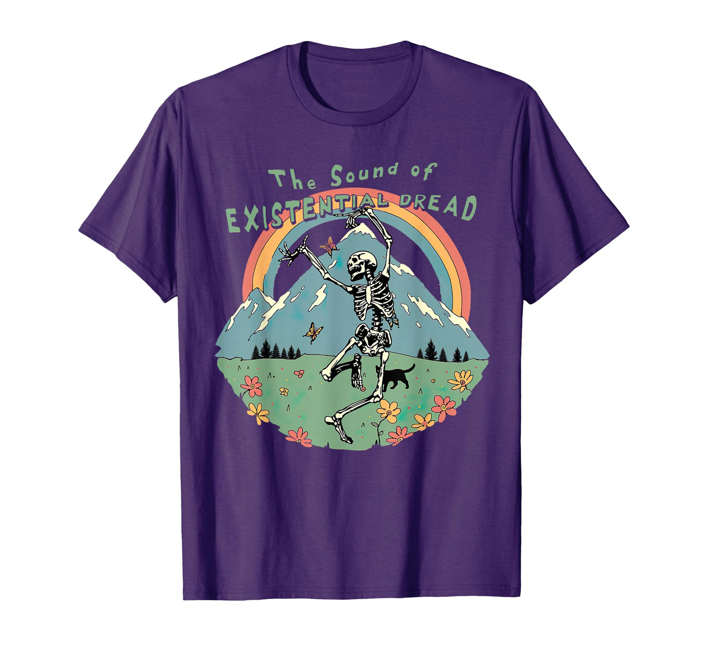 The Sound Of Existential Dread, Skeleton Dancing On Grass T-Shirt