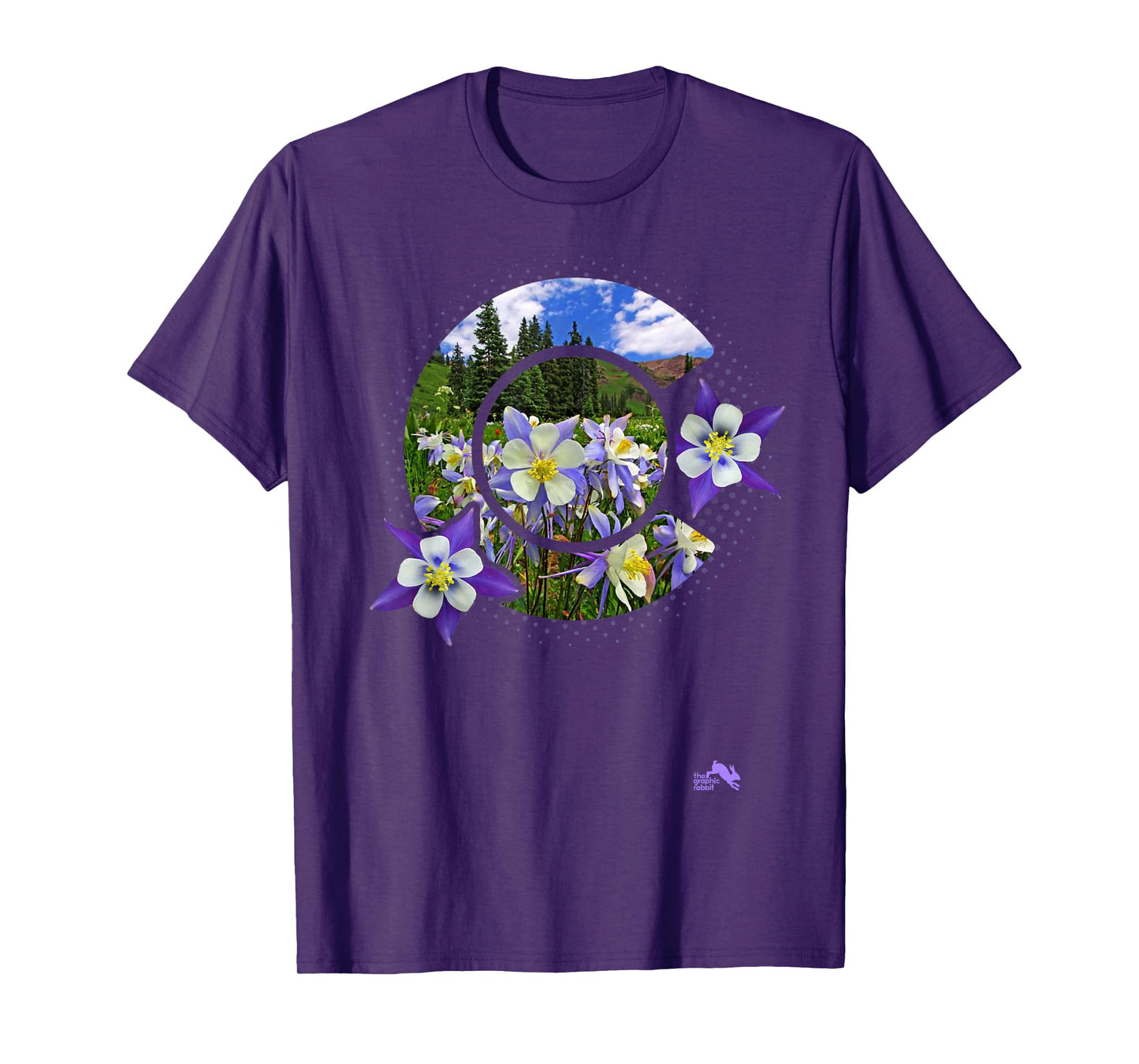 Colorado Columbine Flower - Rocky Mountain Wildflower T-Shirt