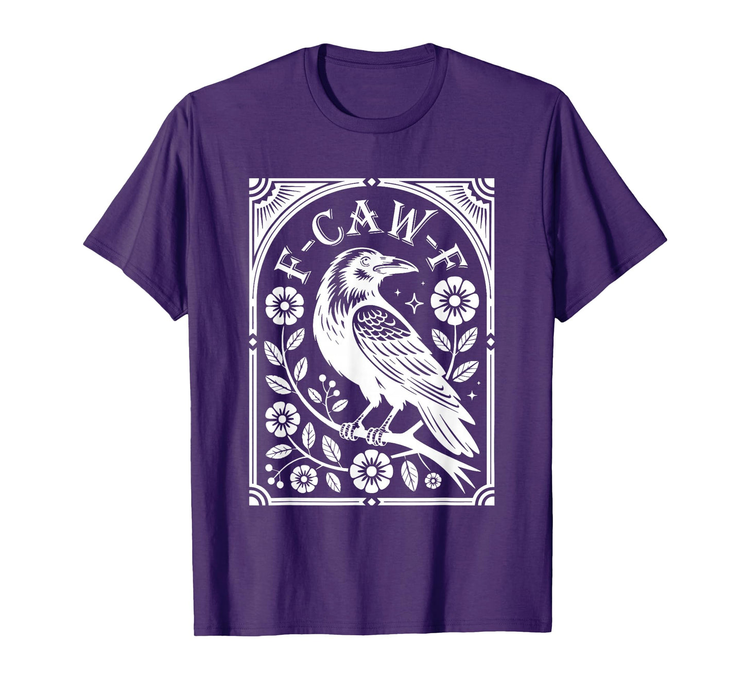 F Caw F Funny Crow Tarot Card T-Shirt