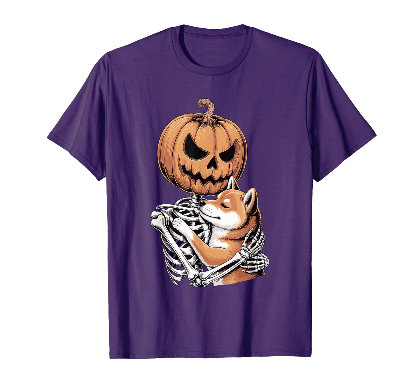 Halloween Skeleton Japanese Shiba Inu T-Shirt