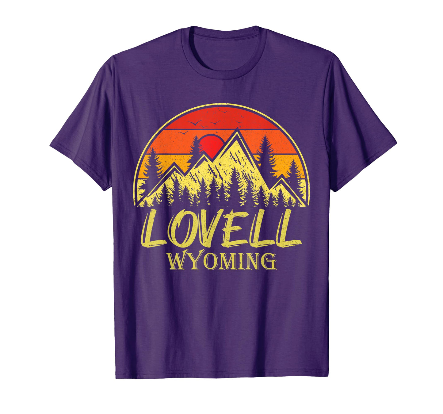 Vintage Lovell Wyoming WY Mountains Hike Hiking Souvenir T-Shirt