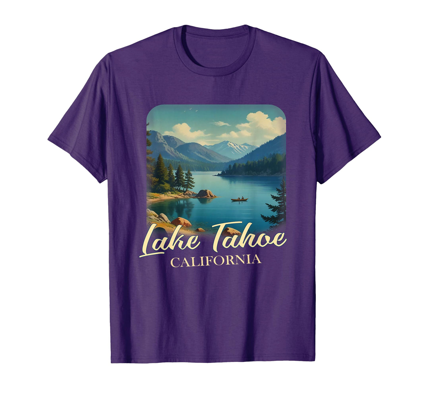 Vintage Lake Tahoe California Mountain Retro T-Shirt