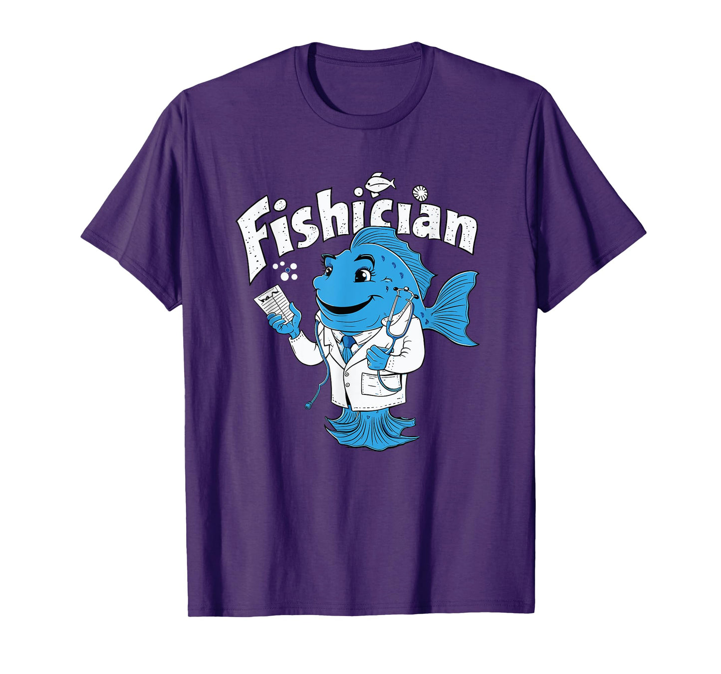 Fishician Funny Fish Doctor Medical Professional T-Shirt