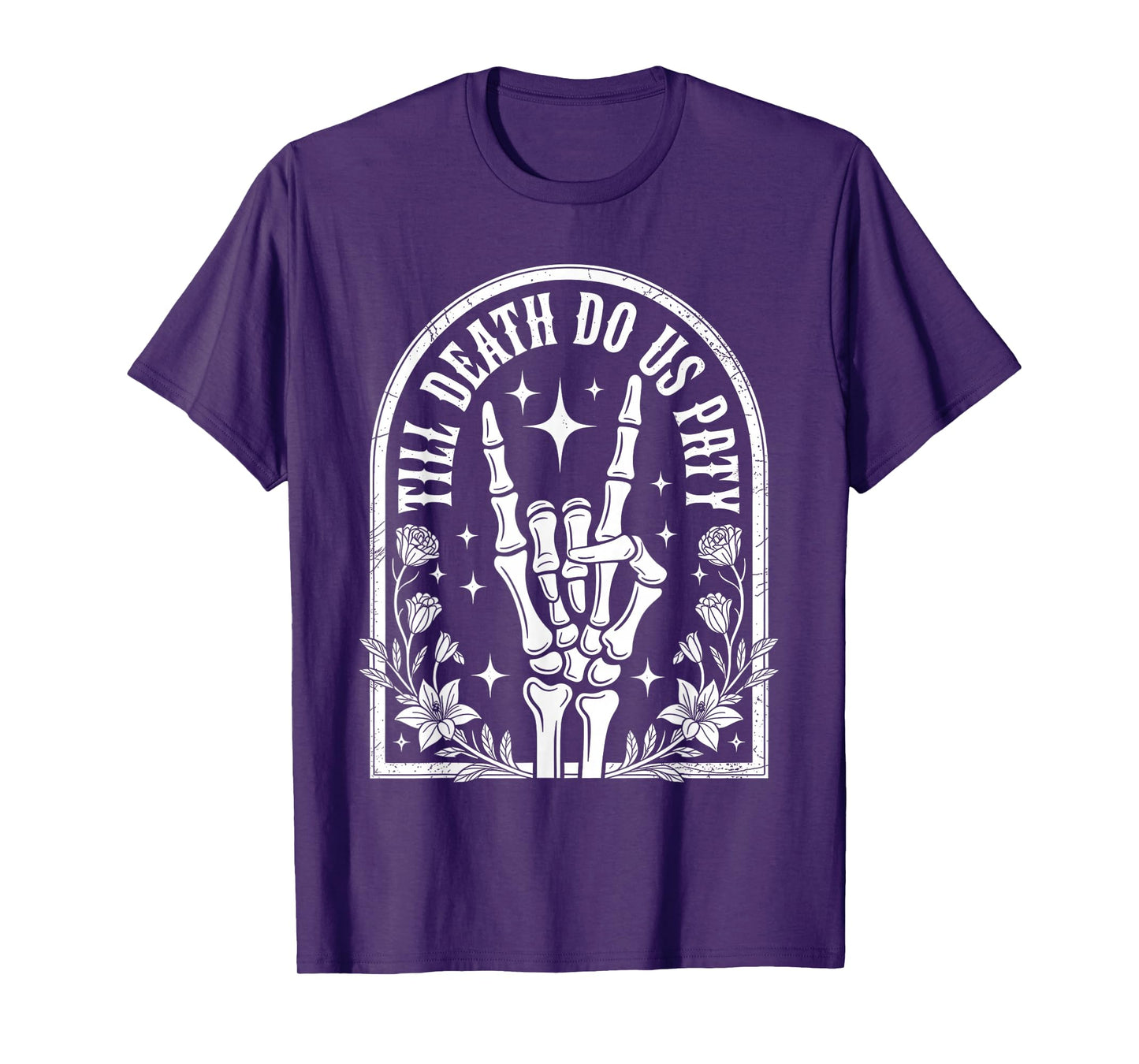 Halloween Til Death do Us Party Gothic Bachelorette Matching T-Shirt