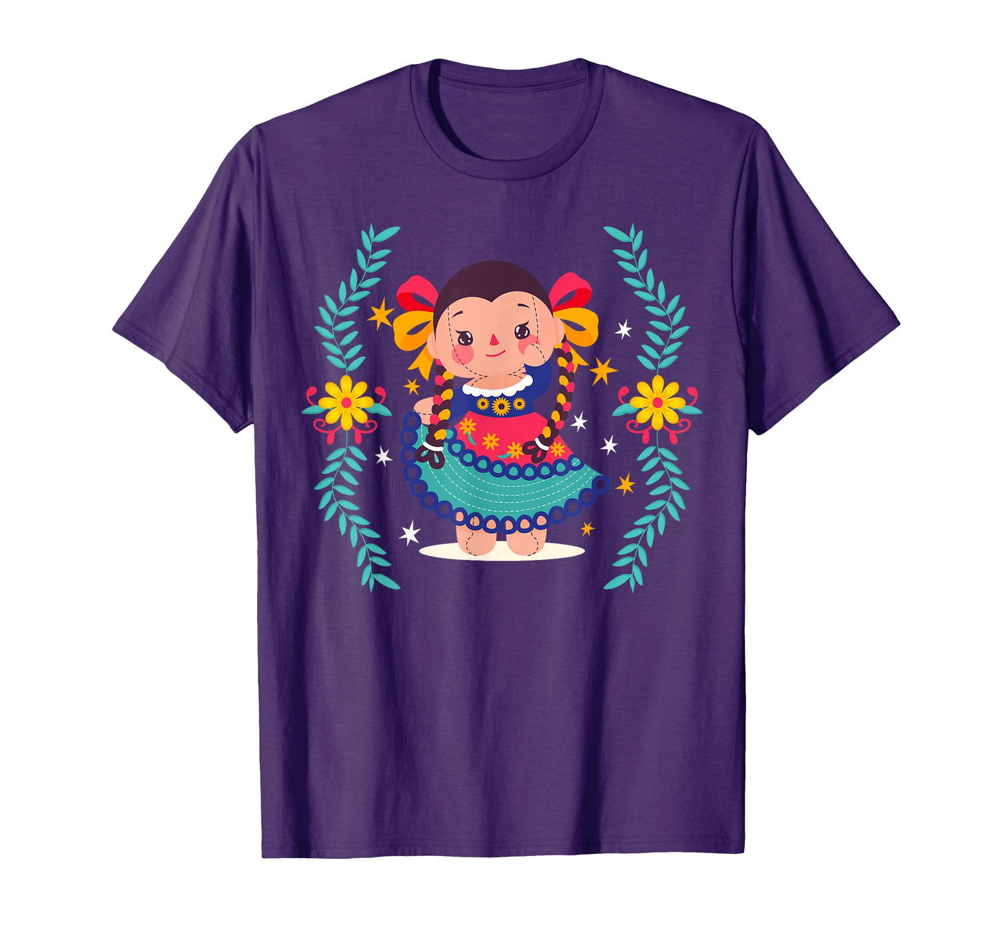 Muñecas artesanales de Amealco Muñeca de trapo Mexicana Doll T-Shirt