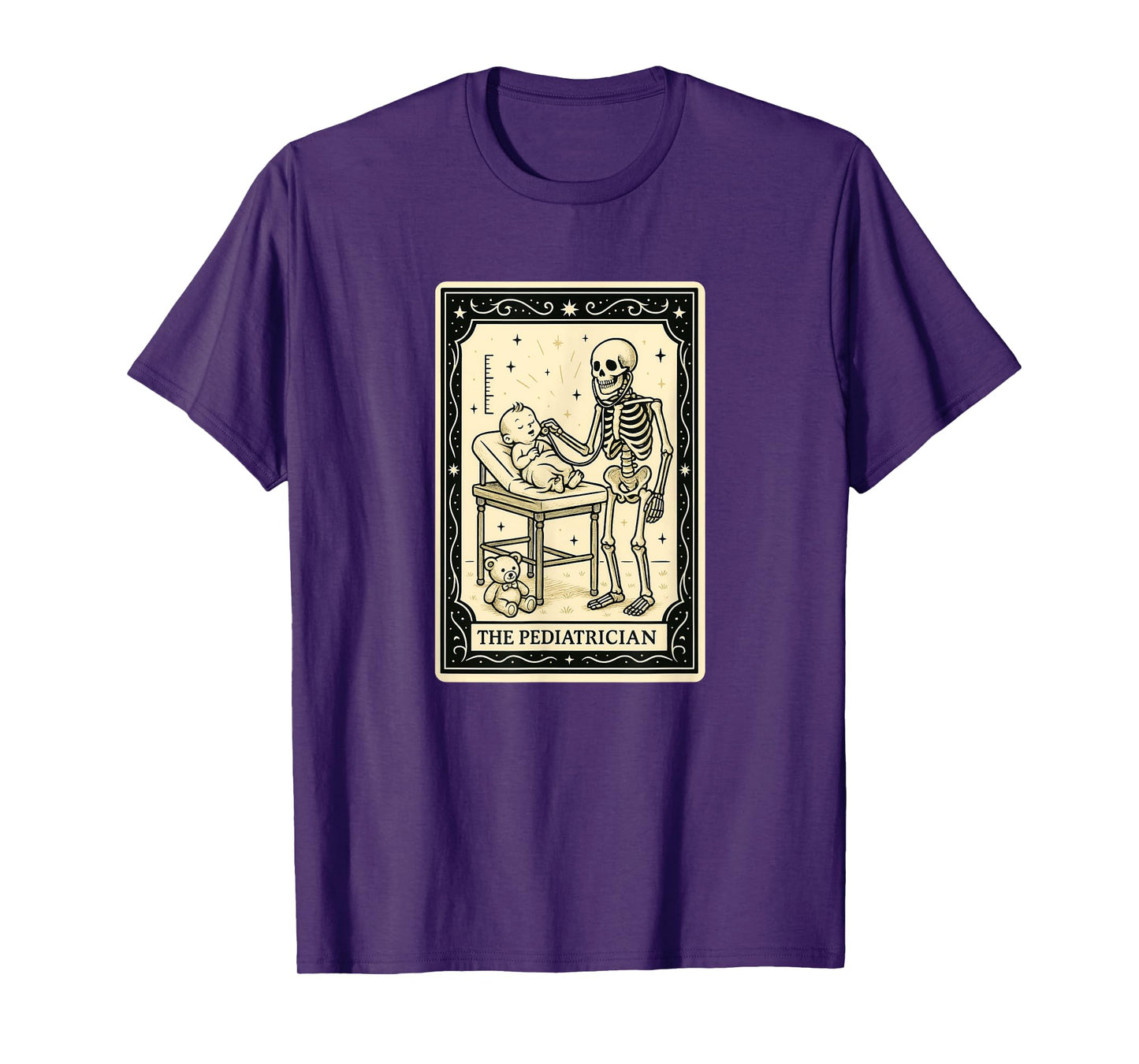 Pediatrician Tarot Card - Halloween Spooky Gothic Doctor T-Shirt