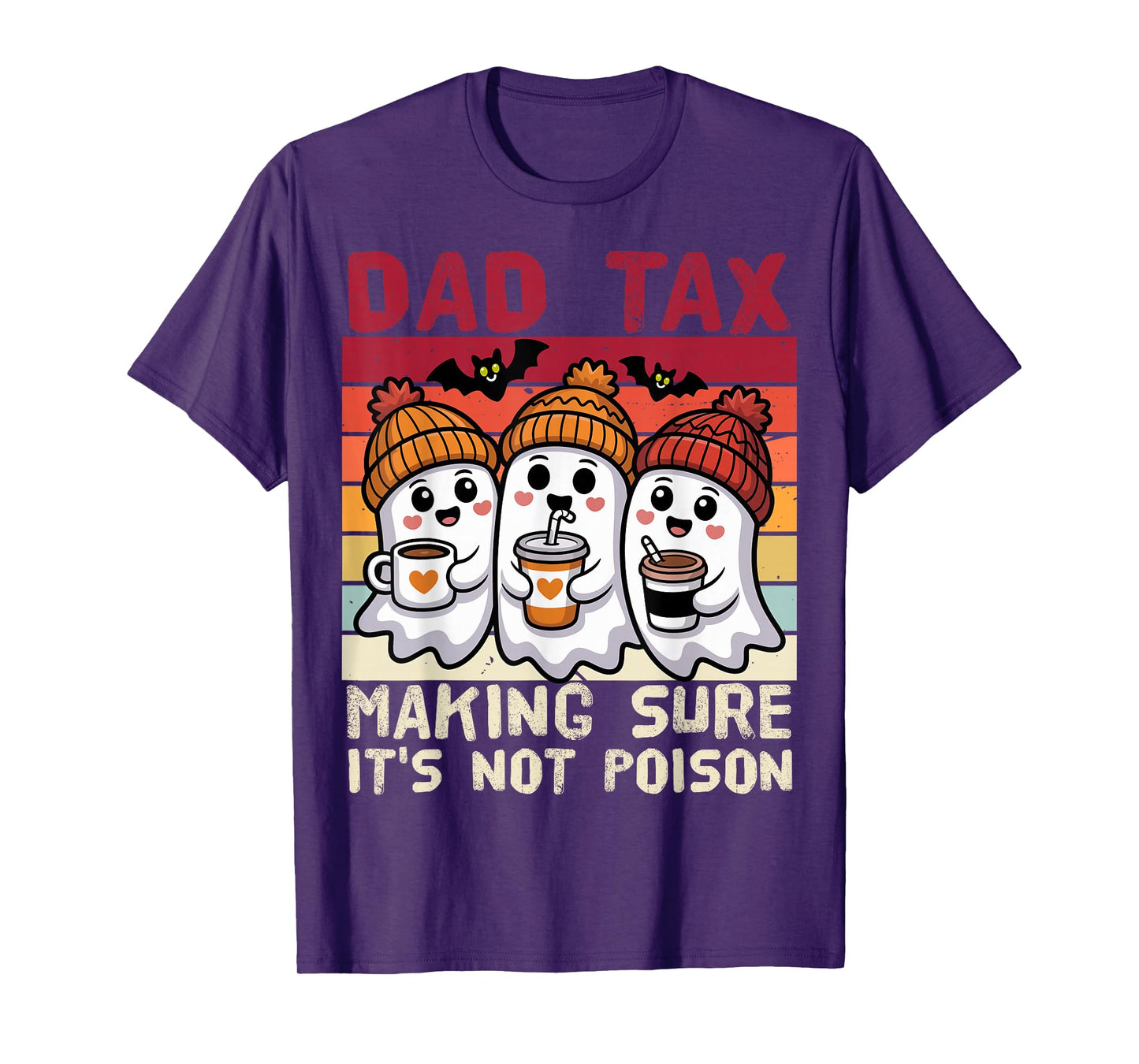 Funny Daddy Boo Halloween Family Matching Costume Ghost Dad T-Shirt