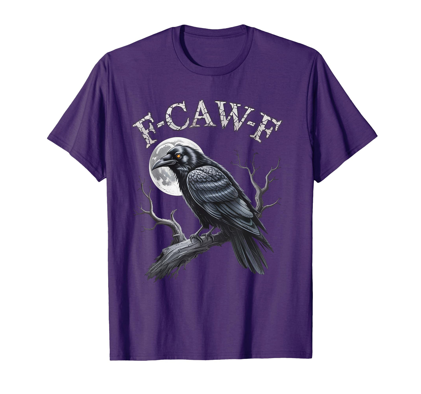 Black Crow, F-Caw-F Funny Black Bird T-Shirt