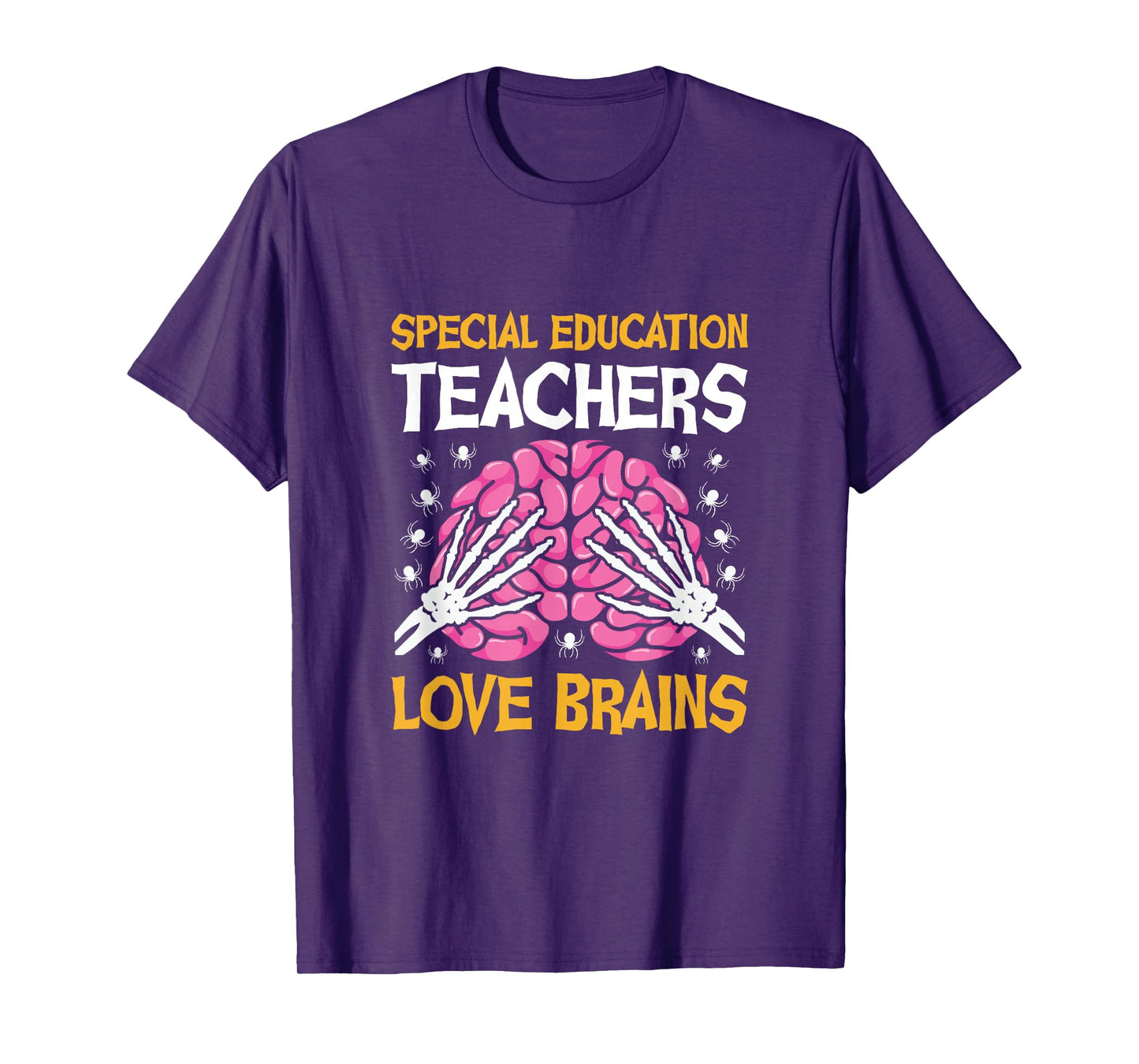 Special Education Teachers Love Brains Funny Halloween T-Shirt