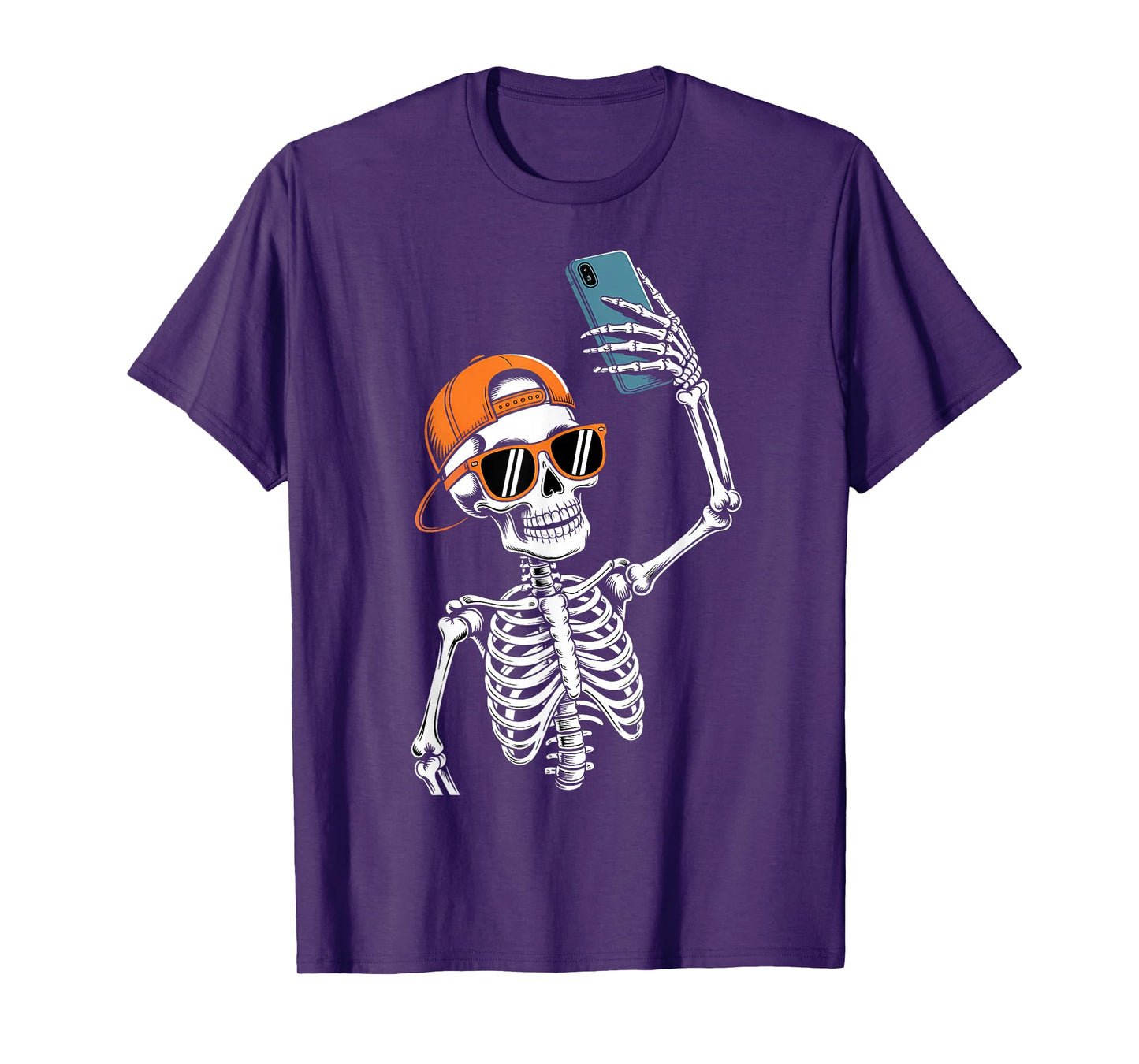 Halloween Skeleton Selfie Costume T-Shirt