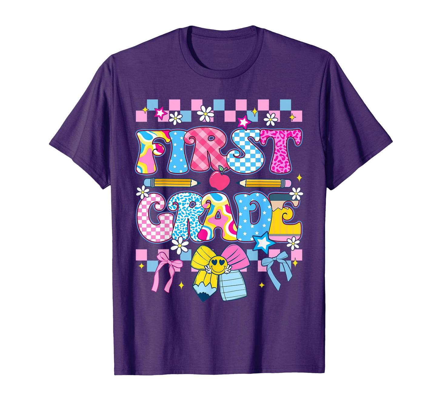 Cute First Grade Teacher 1st Grade Boys Girls Back to School T-Shirt
