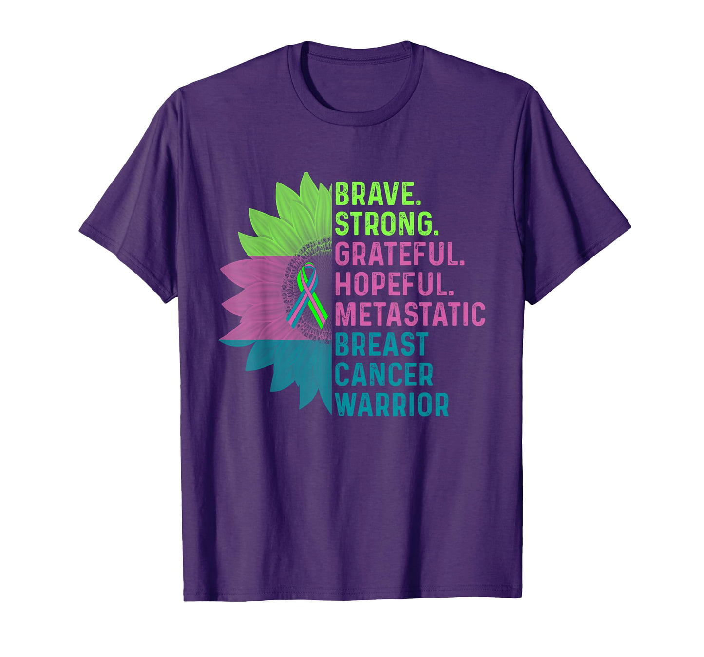Metastatic Breast Cancer Awareness Care Warrior T-Shirt