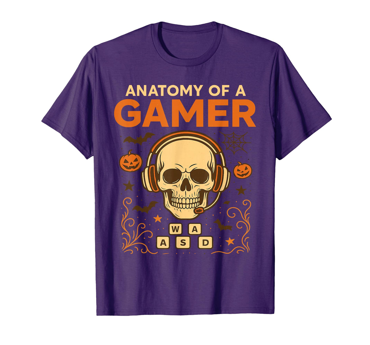 Funny Anatomy Gamer Head Tee – Gaming Outfit for Men, Kids T-Shirt