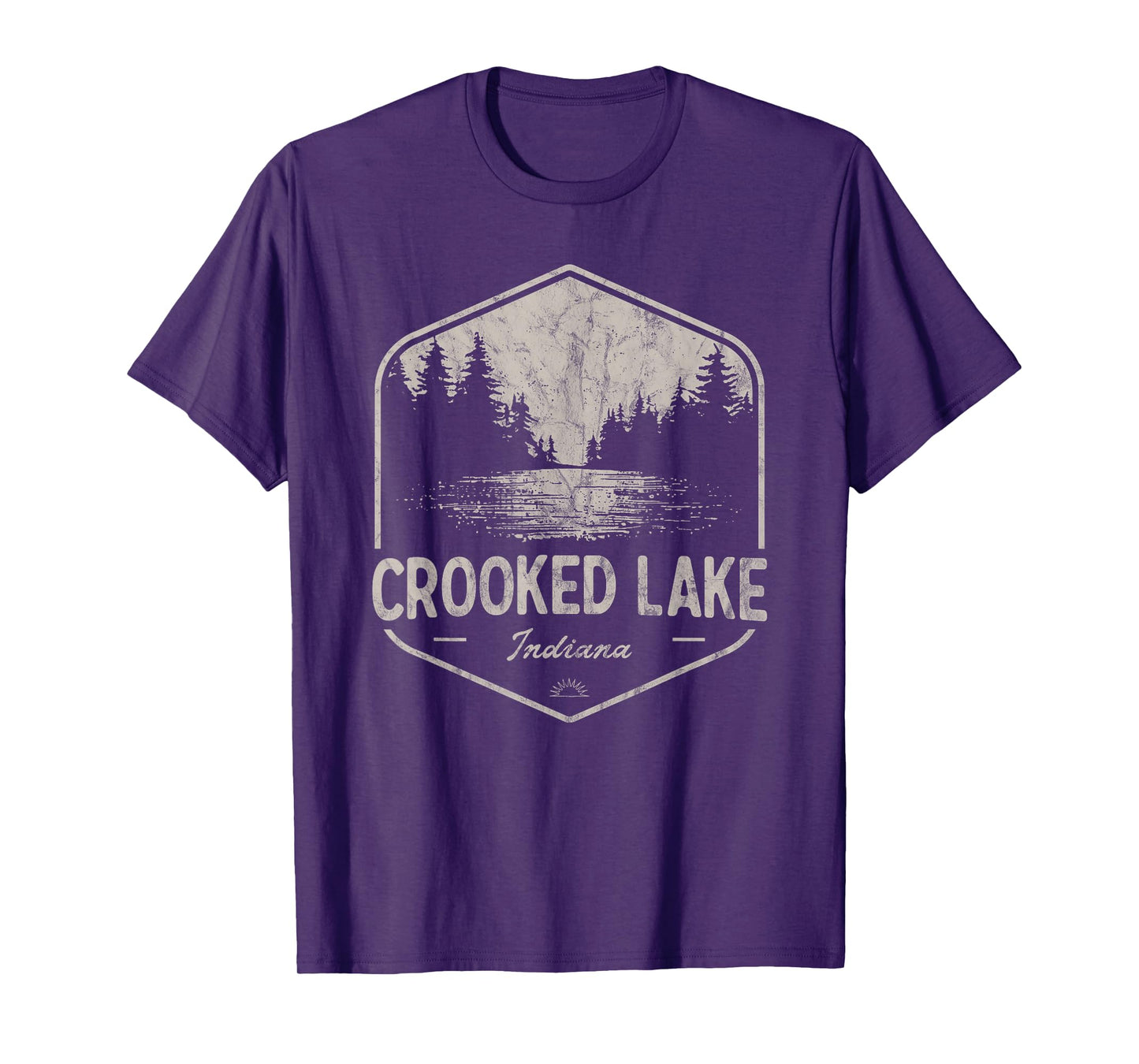 Crooked Lake Indiana Outdoors Vintage T-Shirt