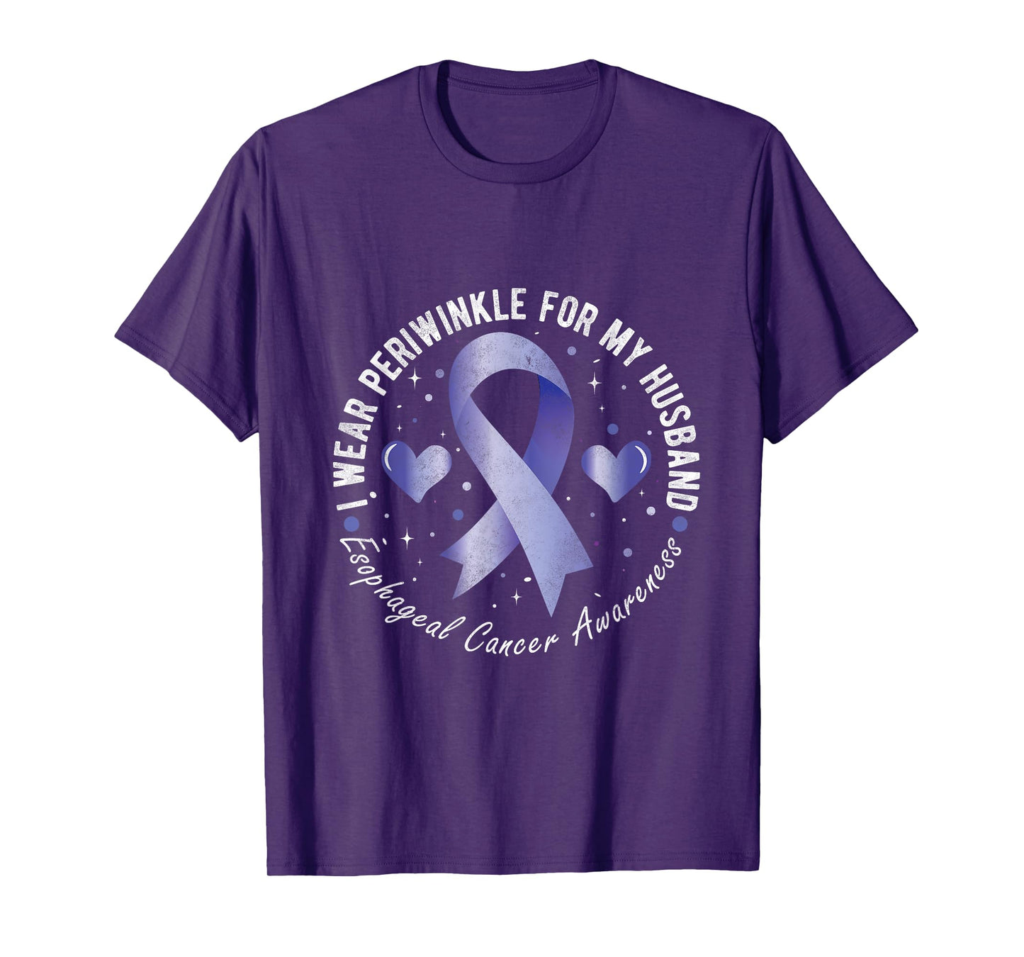 I wear periwinkle for my Husband Esophageal Cancer Awareness T-Shirt