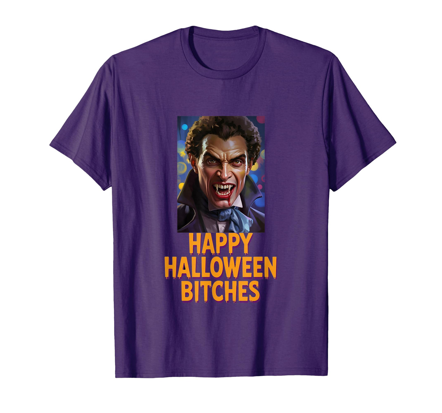 Happy Halloween Bitches – Scary Vampire Graphic T-Shirt