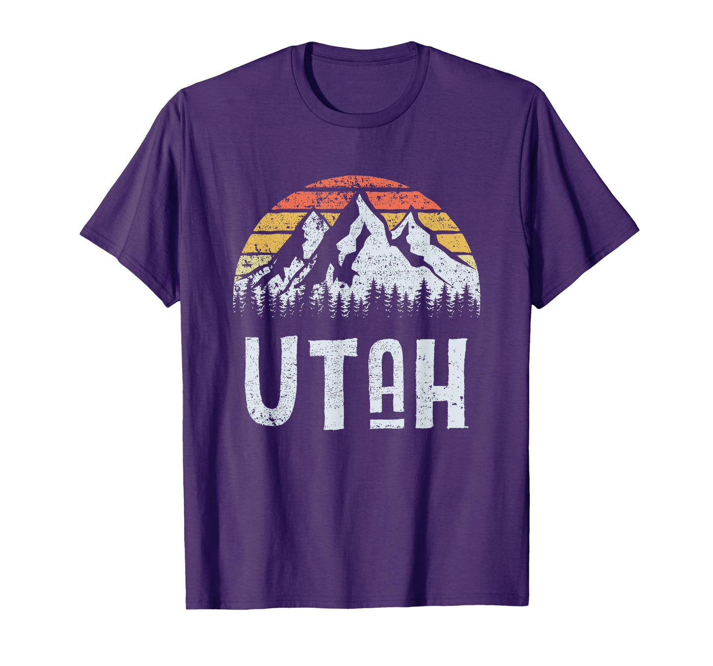 Vintage Retro UT Utah Mountain State Sunrise T-Shirt T-Shirt