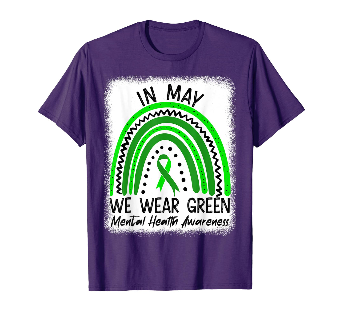 In May We Wear Green Mental Health Awareness Month T-Shirt