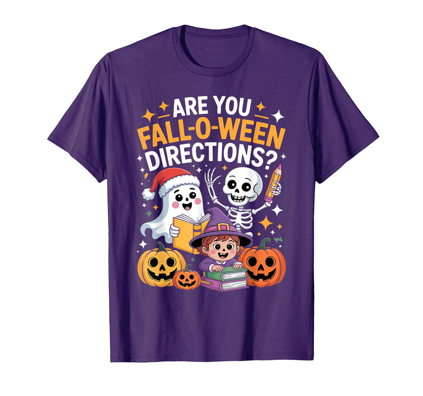are You Fall O Ween Directions Funny Teacher Halloween Meme T-Shirt