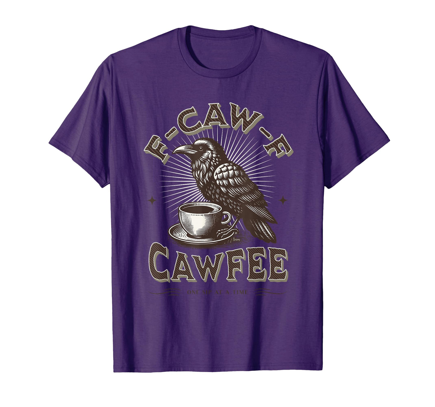 Black Crow, F-Caw-F Funny Black Bird Cawfee Coffee T-Shirt